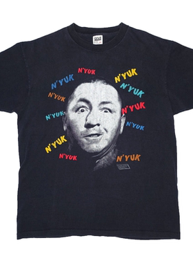 THREE STOOGES - CURLY三个臭皮匠-卷毛 oversize高街vintage短袖