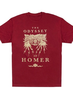 the odyssey of homer荷马史诗奥德赛 文学系列休闲红色直喷短袖T