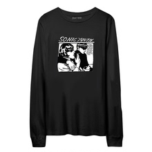 SONIC YOUTH音速青年朋克复古经典做旧美式复古oversize长袖T恤