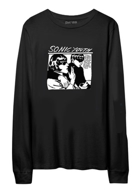 SONIC YOUTH音速青年朋克复古经典做旧美式复古oversize长袖T恤