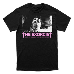 El Exorcista驱魔人恐怖电影联名印花美式复古休闲款短袖纯棉T恤