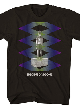 Imagine Dragons梦龙乐队独立摇滚乐队黑色短袖T恤朋克衣服夏季