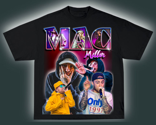 MacMiller短袖嘻哈美式复古T恤