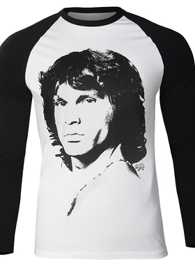 吉姆·莫里森JJim Morrison大门乐队摇滚朋克美式男女纯棉长袖T恤