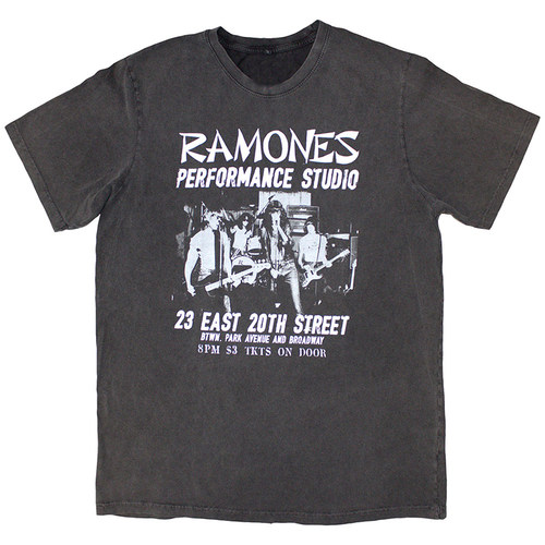 Ramones雷蒙斯乐队朋克水洗男T恤