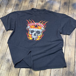 X乐队摇滚美式 back 骷髅宽松直喷男女T恤 and 超越与回归beyond