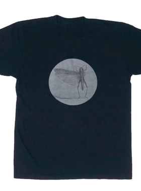 THE LOCUST 摇滚乐队昆虫美式复古休闲直喷印花专辑圈标志短T恤