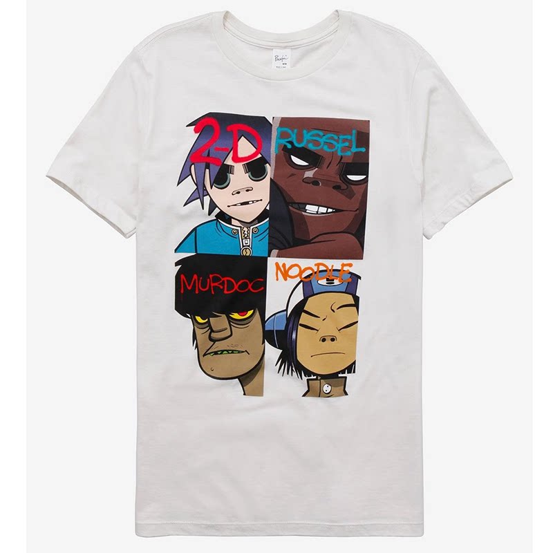 Gorillaz短袖摇滚美式复古T恤图片