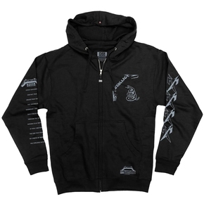 Metallica金属乐队James Hetfield朋克复古街头拉链连帽卫衣外套