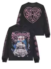 Bring Me the Horizon Rock Washed Vintage Distressed Cotton Men's Long-Sleeve T-Shirt