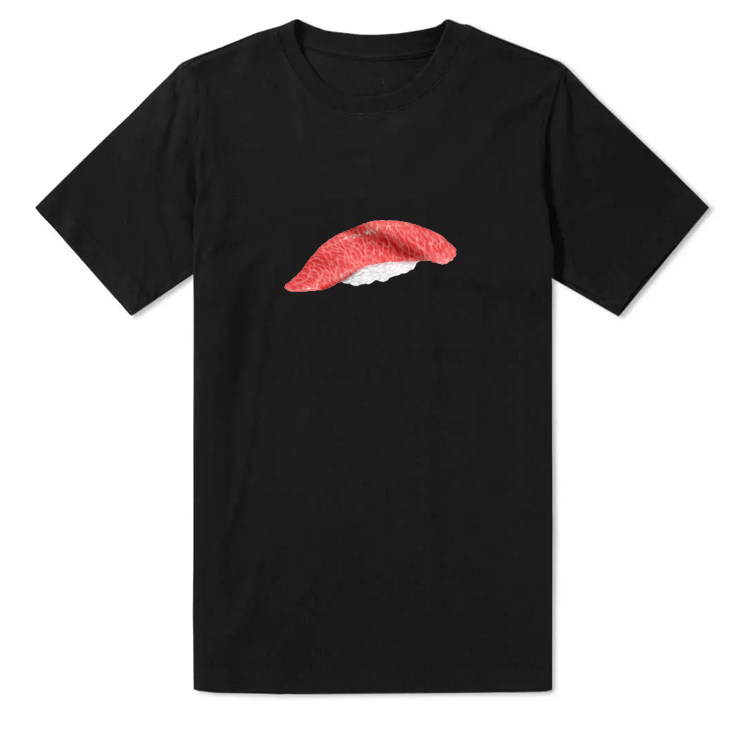 独立原创设计 创意日本料理寿司刺身和牛日系小清新男女款短袖T恤