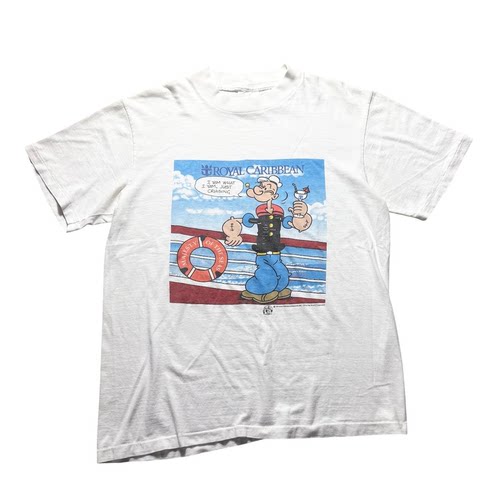 POPEYE大力水手卡通动画复古T恤