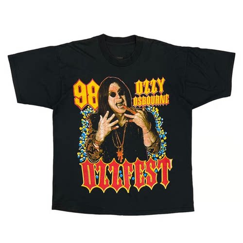 OzzyOsbourne复古纯棉短袖T恤男
