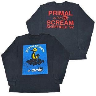 Primal Scream乐队Long sleeve美式潮牌摇滚朋克男女纯棉长袖T恤