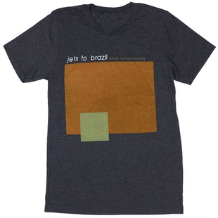 喷气机队到巴西-橙色押韵词典2017 oversize高街vintage短袖T恤