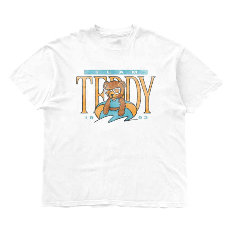 Teddy Swims泰迪&middot;史威姆斯 灵魂乐流行歌手卡通蜂蜜小熊短袖T恤