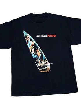 AMERICANPSYCHO电影美式复古T恤