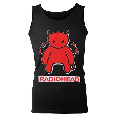 radiohead摇滚纯棉无袖背心T恤男