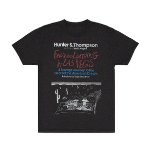 hunter S.Thompson 美式休闲小清新 男女同款直喷短袖T恤