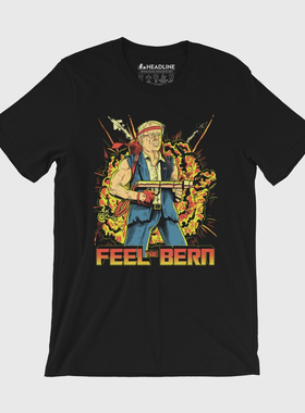 FEEL THE BERN 感受一下伯尔尼 美式复古经典夏季男女款短袖T恤