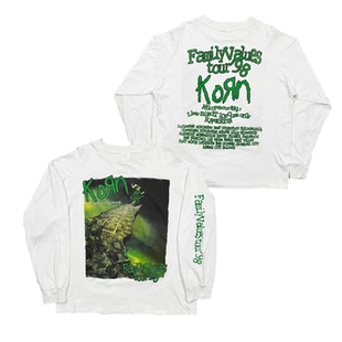 korn科恩乐队美式 T恤 潮牌复古oversize摇滚朋克小众男女纯棉长袖