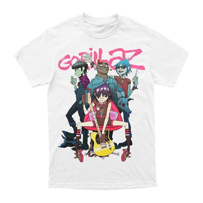 虚拟乐队Gorillaz街头顽童T恤男