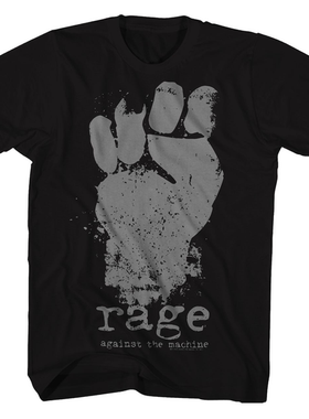 说唱金属Rage Against The Machine愤怒机器乐队美式高街T恤男士
