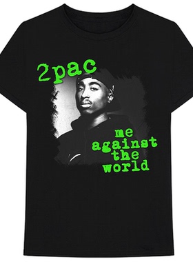说唱歌手Tupac图派克·阿玛鲁·夏库尔2Pacalypse Now美式高街T恤