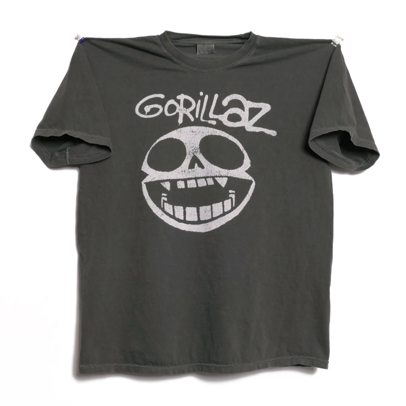 Gorillaz轻水洗做旧圆领宽松短袖