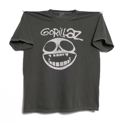 Gorillaz轻水洗做旧圆领宽松短袖