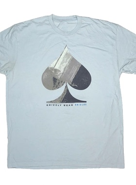Grizzly Bear灰熊乐队Shields黑桃铲图蓝色文艺摇滚纯棉短袖男T恤