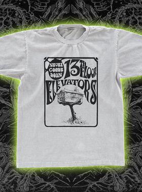 13th Floor Elevators电梯13楼乐队朋克新浪潮美式直喷男短袖T恤