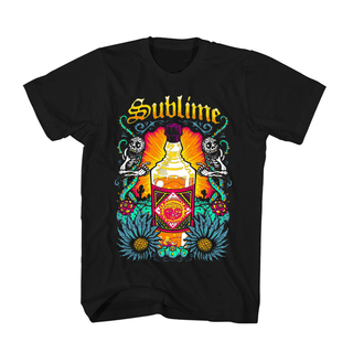 小众Sublime乐队Radiant Sun Bottle Shirt烈酒瓶插画摇滚短袖T恤