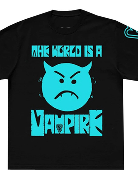 2024新款碎南瓜乐队Smashing Pumpkins摇滚朋克欧美宽松重磅短T恤