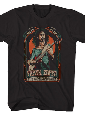 美国60年代摇滚乐先锋人物rank Zappa弗兰克·扎帕 美式复古T恤