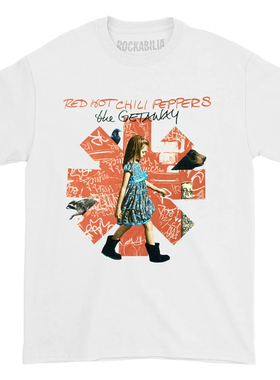 Red Hot Chili Peppers红辣椒乐队摇滚美式复古直喷印花男士T恤