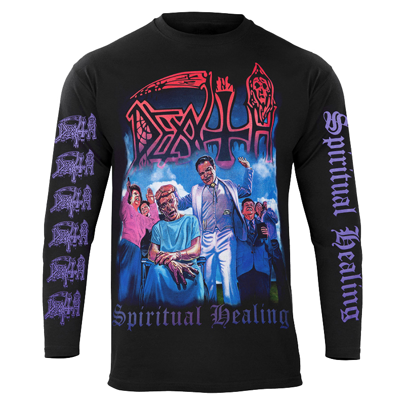 Death金属乐队摇滚美式长袖T恤男