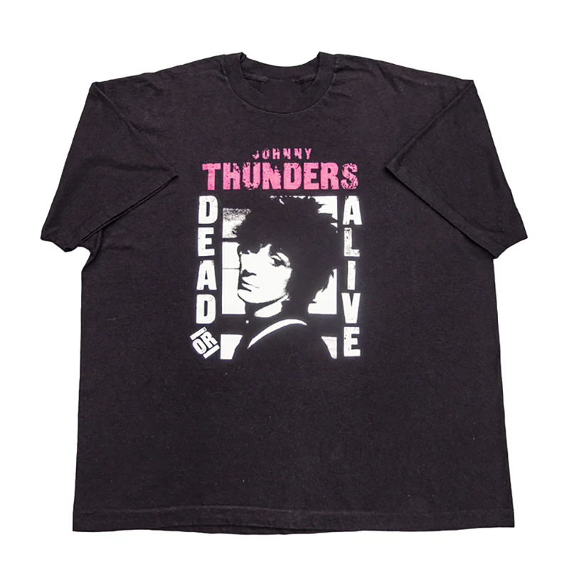 Johnny Thunders摇滚音乐人朋克电影美式复古短袖男士纯棉直喷T恤,男装,T恤,淘宝优惠券,粉丝福利购,淘宝优惠卷