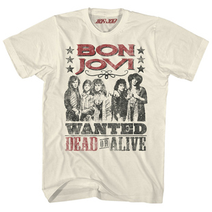 复古美式 男士 街头朋克T恤 Jovi摇滚乐队夏季 金属邦乔维Bon