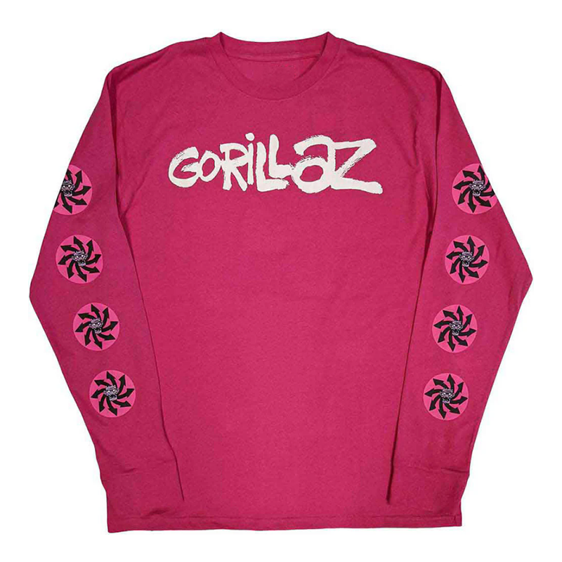 秋季街头霸王 (虚拟乐团) Gorillaz男女同款休闲宽松纯棉长袖T恤 - 实物图