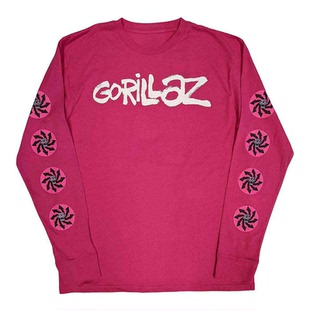 秋季街头霸王 (虚拟乐团) Gorillaz男女同款休闲宽松纯棉长袖T恤