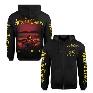 爱丽丝囚徒ALICE IN CHAINS 暗黑重金属乐队美式纯棉连帽拉链外套