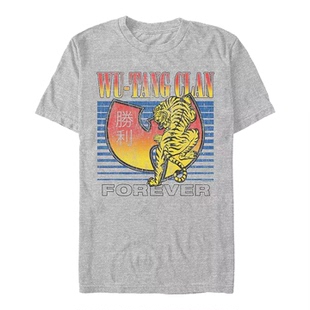 复古宽松短袖 Hop团体美式 Clan武当帮嘻哈说唱Hip 男女T恤 Tang