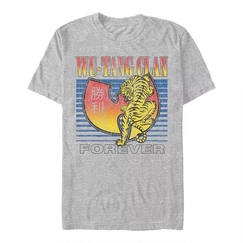 Wu-TangClan嘻哈说唱美式T恤男