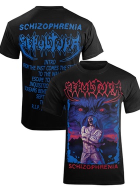 SEPULTURA 埋葬乐队巴西黑金属摇滚朋克美式直喷纯棉短袖T恤男