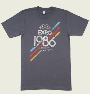 VANCOUVER EXPO1986年温哥华博览会 美式复古经典男女款短袖T恤