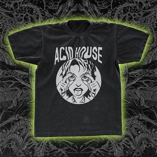 致幻浩室音乐Acid house芝加哥dj曲风纯棉直喷百搭男女款短袖T恤