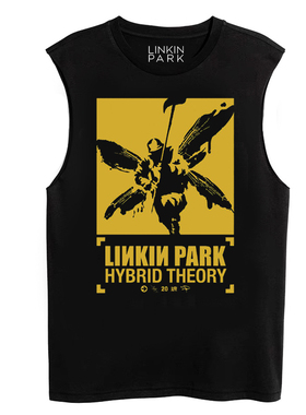 新款Linkin Park林肯公园乐队摇滚 街头涂鸦士兵背心马甲无袖T恤