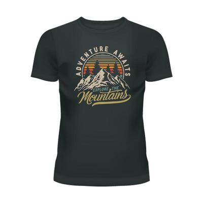 mountains探索群山男女短袖T恤夏