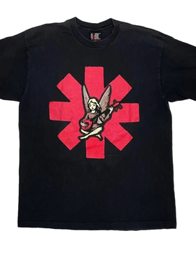 红辣椒乐队摇滚Red Hot Chili Peppers 美式复古Vintage 男士T恤